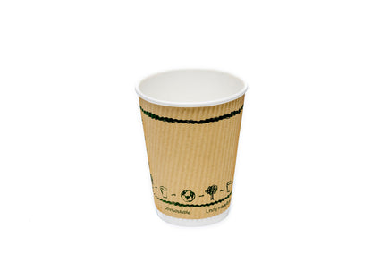 Kraft Ripple Cup 12oz/360ml