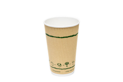 Kraft Ripple Cup 16oz/480ml