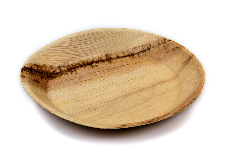 24cm Round Palm Leaf Plate