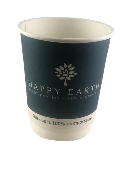 Double Wall Compostable Hot Cups 8oz